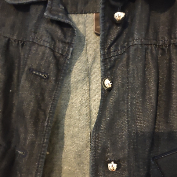 Ann Taylor crop denim jacket - Picture 2 of 6